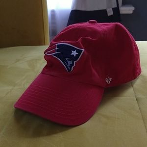 Red Adjustable New England Patriots Hat